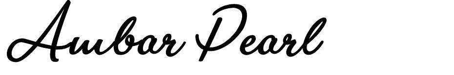 Ambar Pearl font